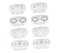 VILLFUL Kit Da Viaggio Per In Plastica Custodia Per Gli Occhi Contenitori Trasparenti Custodie Trasparenti Supporto Trasparente Supporto Trasparente Mini