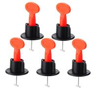 VILLFUL Kit Livellatore per Piastrelle da 51 Pezzi, Localizzatore di Livellamento Riutilizzabile in Pp e Acciaio al Manganese, Accessori per Posa Pavimenti e Pareti Professionale per Fai da Te