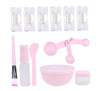 VILLFUL Kit Maschera Viso Compressa in Seta con 50 Pezzi e 9 Accessori Spray, Facile da Trasportare per Viaggio e Hotel, potere Pulente Forte Colore Casuale
