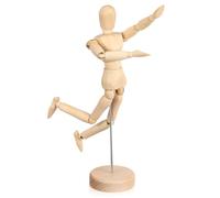 VILLFUL Manichino da in Legno Modello Snodabile per Artista Corpo Flessibile Mobili per Schizzi e Decorazione da Scrivania