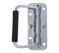 VILLFUL Maniglia Pieghevole in Ferro Cromato 100Mm per Cassetta degli Attrezzi Maniglia per Trasporto Resistente Molla Ergonomica per Professionisti e Uso Industriale