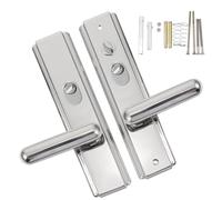 VILLFUL Maniglia Porta Interna in Acciaio Inossidabile Lucido Silenziosa e Facile da Installare Pomolo per Porta d Ingresso e Interna Elegante e Resistente per Ufficio e Camera