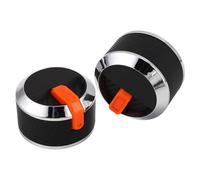 VILLFUL Manopole di Controllo per Fornello a Gas 58mm in Plastica Resistente al Calore, Set da 2 Pezzi per Sostituzione Manopole Barbecue e Piano Cottura, Interruttori Rotanti