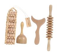 VILLFUL Massaggiatore in Legno per Gua Sha Corpo e Viso Strumento per Manipolazione Cervicale Spalle e Piedi Design Ergonomico e Liscio per Uso Domestico e Professionale