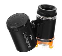 VILLFUL Microscopio Portatile Mini Microscopio Palmare Tascabile 60x Ingrandimento Monete Tessuti Piccolo Manuale