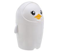 VILLFUL Mini Cestino Desktop con Coperchio Forma di Animale Piccolo Bidone per Rifiuti in Plastica Cartoon Bidoncino da Scrivania per Ufficio Casa Bagno Decorazione e Funzionale