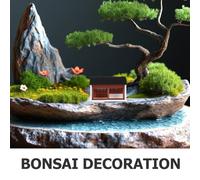 VILLFUL Miniatura Padiglione Cinese in Materiale Resistente Statua Antica per Bonsai Acquario Giardino Zen e Decorazione Artigianale