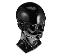 VILLFUL Model Head Wig Props Manichino Per Manichino Testa Per Cappelli Supporto Per Fotografia Di Cappelli Nero Pvc