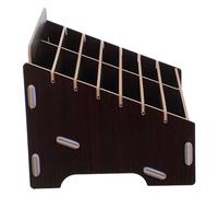 VILLFUL Organizer da Scrivania in Legno Color Walnut con Scomparti per Telefono Supporto Multiuso per Cellulare e Calcolatrice Portacellulari Compatto per Aula Ufficio e Riunioni