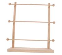 VILLFUL Organizer per Nastri in Legno Portanastro Resistente per Filo e Nastri da Cucito Salvaspazio per Hobby Creativi Botteghe e Cake Design