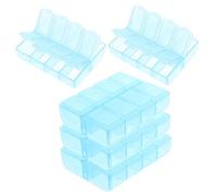 VILLFUL Organizer Portapillole 5 Scomparti, Custodia Compatta per Medicinali da Viaggio e Uso Quotidiano, 8 Compartimenti, Resistente e Facile da Trasportare per Anziani e Viaggiatori