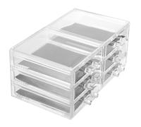 VILLFUL Organizer Trucco Acrilico Trasparente con Contenitore Cosmetici da Tavolo per Makeup e Vanità Design Moderno e Resistente Facile da Pulire e Accessibile