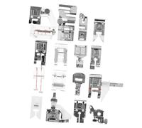 VILLFUL Parti di Macchine da Cucire 16 Piedini in Metallo Robusti Piedino per Rammendo Domestico Accessori per Cucire Multifunzione