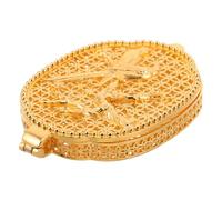 VILLFUL Pendente Aromaterapia Donna in Rame Anticato Diffusore Olio Essenziale Vintage Forma di Gazza Intagliata Gioiello Profumato da Indossare Quotidiano per Feste