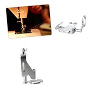 VILLFUL Piedino per Cucire Metallo per Trapuntatura e Ricamo Compatibile con Macchine da Cucire Domestiche Collo Design Pratico e Semplice Colore Argento per Motion Embroidery e Darning