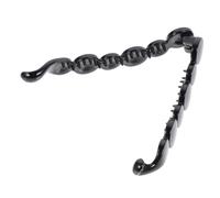 VILLFUL Pinza per Chioma Banana Grande in Acrilico Nero con Tensione Elevata e Design Semplice, per Fissare Chioma Durante Feste o Lavoro