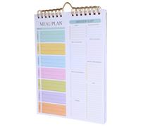 VILLFUL Planner Settimanale A5 per Pianificare i Pasti e Lista della Spesa, Blocco Note Pagine Staccabili per Organizzatore Menu Casa, Quaderno Portatile per Preparazione Pasti e