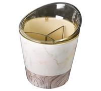 VILLFUL Porta Bacchette Staccabile in Resina 3 Scomparti Portaposate e Portautensili da Cucina Foro di Scarico per Asciugatura Rapida Organizer Multifunzione per Utensili Domestici e