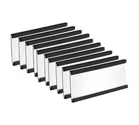 VILLFUL Porta Etichette a Canale Magnetico 76x25mm Set Da 30 Pezzi Supporto Robusto Riutilizzabile Per Organizzazione Scaffali Magazzino Ufficio