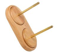 VILLFUL Porta Filo da Cucito in Legno Resistente Doppio Rocchetto, Supporto Portatile per Organizzare Filati e Bobine, Accessorio per Lavori di Cucito e Uncinetto Domestico