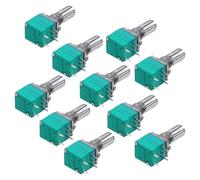 VILLFUL Potenziometro Audio 5k a Singolo Collegamento con Albero Zigrinato da 15mm, Set da 10 Pezzi, Potenziometro Amplificatore di Tenuta per Sostituzione e Controllo Volume, Facile