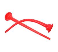 VILLFUL Prolunga per Pistola Calafataggio Rosso 2 Ugelli Applicatori Lunghi Dritti e Curvi per Sigillante, Accessorio Riutilizzabile per Tubi Salsiccia, Applicatore Sigillante Preciso