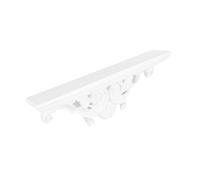 VILLFUL Rack Da Parete in Stile Europeo Angolo Degli Scaffali Sospesi Bagno Con Mensola Galleggiante Ripiano Sospeso Ad Angolo Espositore Da Parete Mensola Da Parete D'epoca Bianca Resina