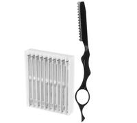 VILLFUL Rasoio Manuale per Chioma con 10 Lame di Ricambio Kit Professionale per Sfoltire e Rifinire Accessorio da Parrucchiere Leggero e Comodo per Uso Quotidiano Strumenti per Styling