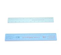 VILLFUL Righello per Argilla da Restringimento in Plastica, 2 Pezzi, Strumento di Misurazione per Ceramica, per Modellismo e Sculture Artigianali