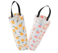 VILLFUL Sacchetti Della Spazzatura Riutilizzabili 2 Pezzi Organizer Per Sacchetti Plastica Appeso Distributore Multifunzionale in Cotone e Lino Per Cucina e Casa