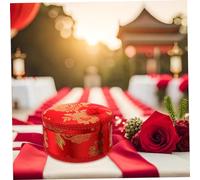 VILLFUL Scatola Aghi Cucito Piccola e Portatile con Puntaspilli Creativo Stile Matrimonio Custodia per Accessori Fai da Te Organizer Compatto per Cucito e Hobby