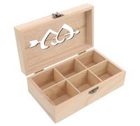 VILLFUL Scatola Porta Cucito in Legno Tasca Interna Astuccio Portatile per Spilli da Cucito e Aghi Cestino Porta Attrezzi per Uso Domestico