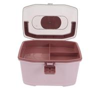 VILLFUL Scatola Porta Medicine Compatta in Plastica con Manico Organizer Farmaci Portatile per Casa Ufficio e Viaggio Contenitore Salvaspazio per Pronto Soccorso e Uso Quotidiano