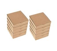 VILLFUL Scatole pizza cartone da asporto, mini scatole per mini pies e biscotti, carta, 10 pezzi, facili da montare, per feste e artigianato