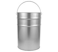 VILLFUL Secchio in Ferro Zincato per Rifiuti da Esterno Manico Portatile Contenitore Multiuso per Giardino e Bagno Cestino in Metallo Resistente Antiruggine per Raccolta Rifiuti da