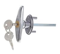 VILLFUL Serratura Maniglia T per Porta Garage Blocco Emergenza in Acciaio Spazzolato Kit Sostituzione per Porte Ribalta senza Accesso Laterale Compatibile con Vari Modelli Resistente e