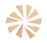 VILLFUL Set 10 Pezzi Fermaporta in Legno Cuneo Fermaporta Antiscivolo 6X2X3Cm per Camera da Letto Soggiorno Ufficio Protezione Porta Stabile e Resistente