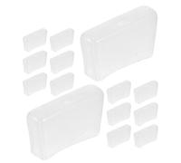 VILLFUL Set 14 Punte di Ricambio in PVC per Pinze Rompivetro Ganasce Piatte e Curve, Coperture Protettive Antiscivolo per Installazione Vetrate e Hardware Portachiavi, Utensili