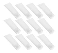 VILLFUL Set 20 Tubi da Viaggio Ricaricabili 100ml per Crema Mani e Dentifricio in Pp e Pe, Facile Erogazione, per Viaggi e Uso Quotidiano