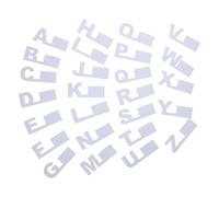 VILLFUL Set 26 Divisori Alfabetici in Plastica A-z per Cd, Dvd e Vinili, Separatori Sottili per Organizzazione Libreria e Scaffali, Segnalibri Resistenti per Archiviazione