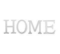 VILLFUL Set Adesivi Murali Specchio Acrilico 3D Home, Lettere da Parete Riflettenti Argento, Decorazione Rimovibile per Soggiorno e Camera da Letto