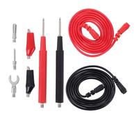 VILLFUL Set Cavi per Multimetro Digitale 15 in 1 Pinze a Molla Isolate e Puntali Flessibili in PVC per Test Elettrici Misurazione Tensione Resistenza e Continuità