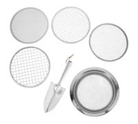 VILLFUL Setaccio in Inox con Intercambiabile Strumento da Giardino Resistente per Filtrare Rocce Compost Domestico Aperto