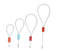 VILLFUL Sigilli di Sicurezza Filo D’acciaio 30 Cm 50 Pezzi Kit Pinze per Sigillatura a Piombo per Imballaggi e Spedizioni Industriali, Serratura Resistente per Uso Colore Casuale