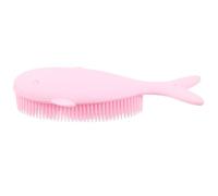 VILLFUL Spazzola Bagnetto per Forma di Cetaceo in Silicone Morbido Massaggiatore Corpo e Capelli Sicuro per Pulizia Profonda e Design Ergonomico Rosa