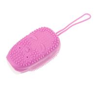 VILLFUL Spazzola da Bagno per Bagnoschiuma in Silicone Porpora Design Accessorio Pratico e Portatile Rimuove Polvere, per Doccia e Hotel