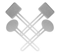 VILLFUL Spremi Tubetti in Acciaio Inossidabile Resistente e Comodo, Strumento Manuale per Pomate e Creme di Bellezza, per Uso Domestico, 4 Pezzi