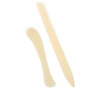 VILLFUL Strumento per Piegare Cartone in Osso 2 Pezzi per Lavori Carta Creazione Biglietti e Scrapbooking Ergonomico e Antiscivolo Adatto per Ufficio e Artigianato