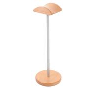 VILLFUL Supporto per Cuffie in Legno Massello e Metallo Porta Headset da Scrivania Stabile e Salvaspazio Adatto per Ufficio Studio e Domestico