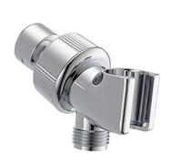 VILLFUL Supporto Soffione Doccia Regolabile in Abs con Snodo Sfera in Ottone Staffa Montaggio Vite per Braccio Doccia Adattatore Tee Antiruggine per Bagno